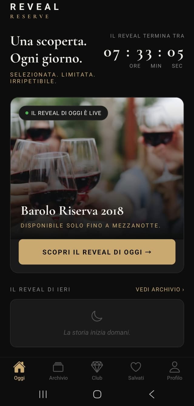 Reveal Reserve App
